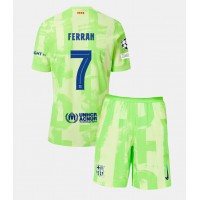 Camiseta Barcelona Ferran Torres #7 Tercera Equipación Replica 2024-25 para niños mangas cortas (+ Pantalones cortos)